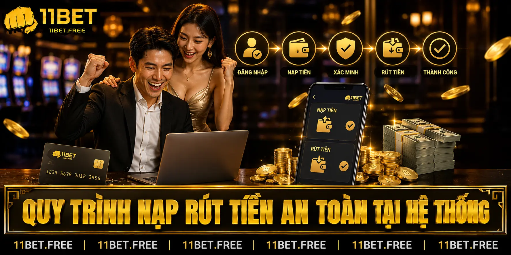 Quy trình nạp rút tiền an toàn tại hệ thống