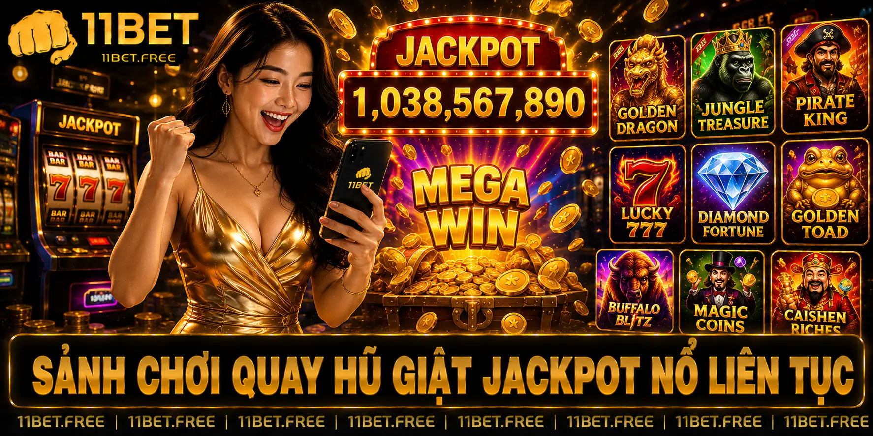 Sảnh chơi quay hũ giật jackpot nổ liên tục